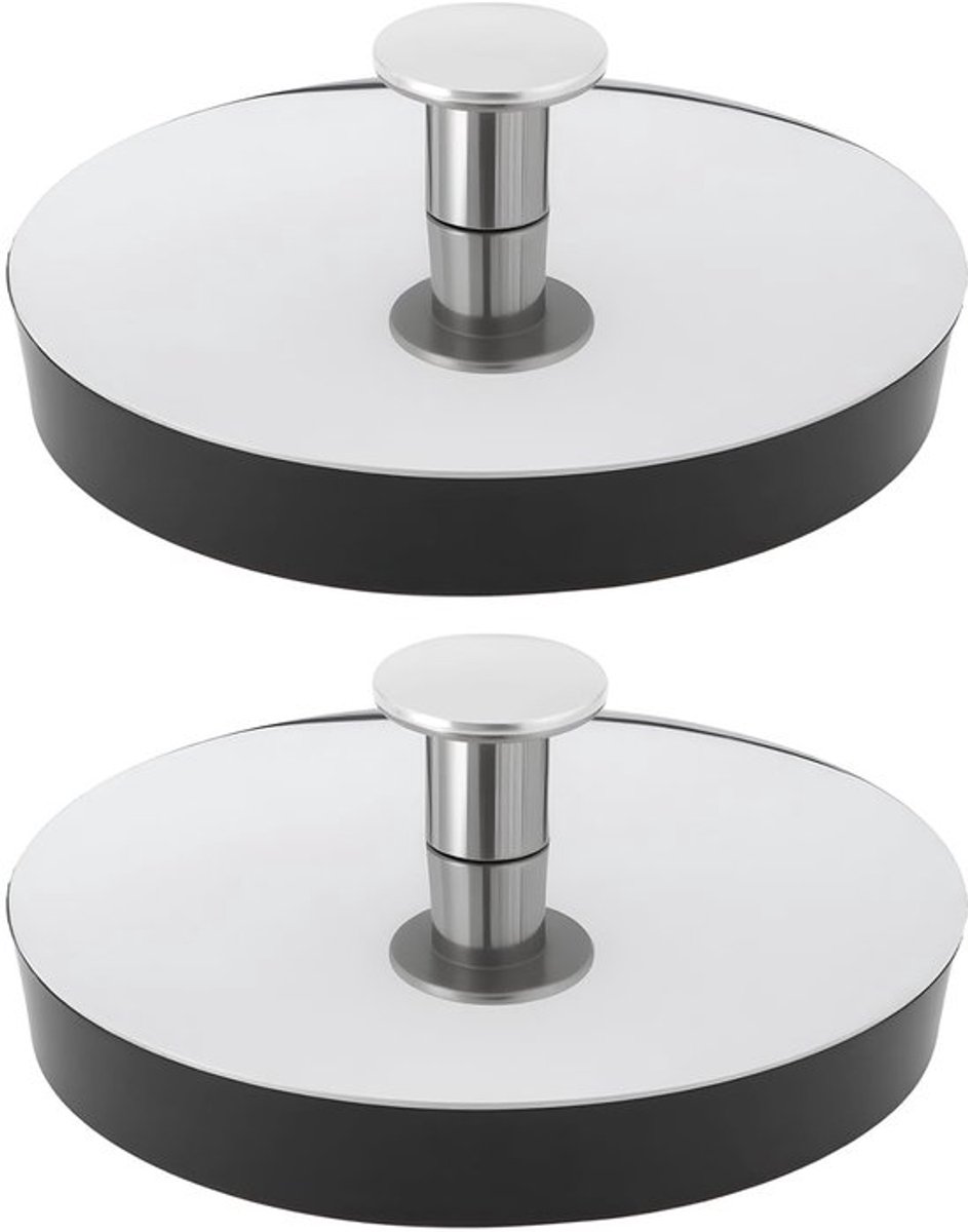 Afvoerplug Grote Maat - 2 Stuks - Rubber - Antislip - Geschikt voor Bad en Wastafel - Afmetingen 55x22 mm - Afvoerstop