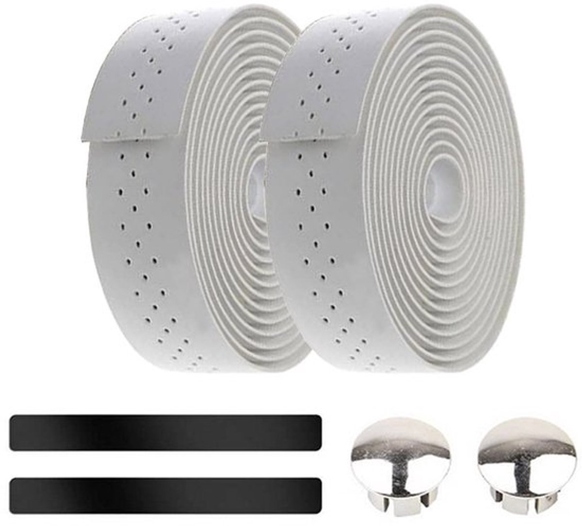Fietsstuurband Antislip - Stuurtape Schokdempend - Fiets Stuurbanden - PU Leer - 3 cm breed x 200 cm lang - Verlengde Wikkel voor Stuurriem