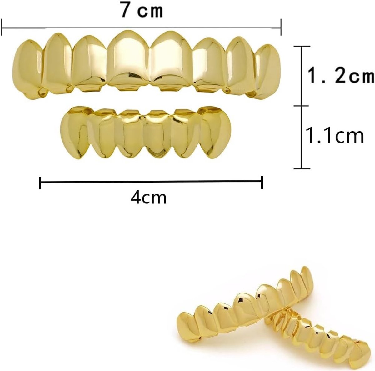 Hip Hop Tanden Grills voor Mannen en Vrouwen - Perfect voor Halloween, Cosplay en Feestjes, Unieke Body Jewelry en Cadeau Ideeën
