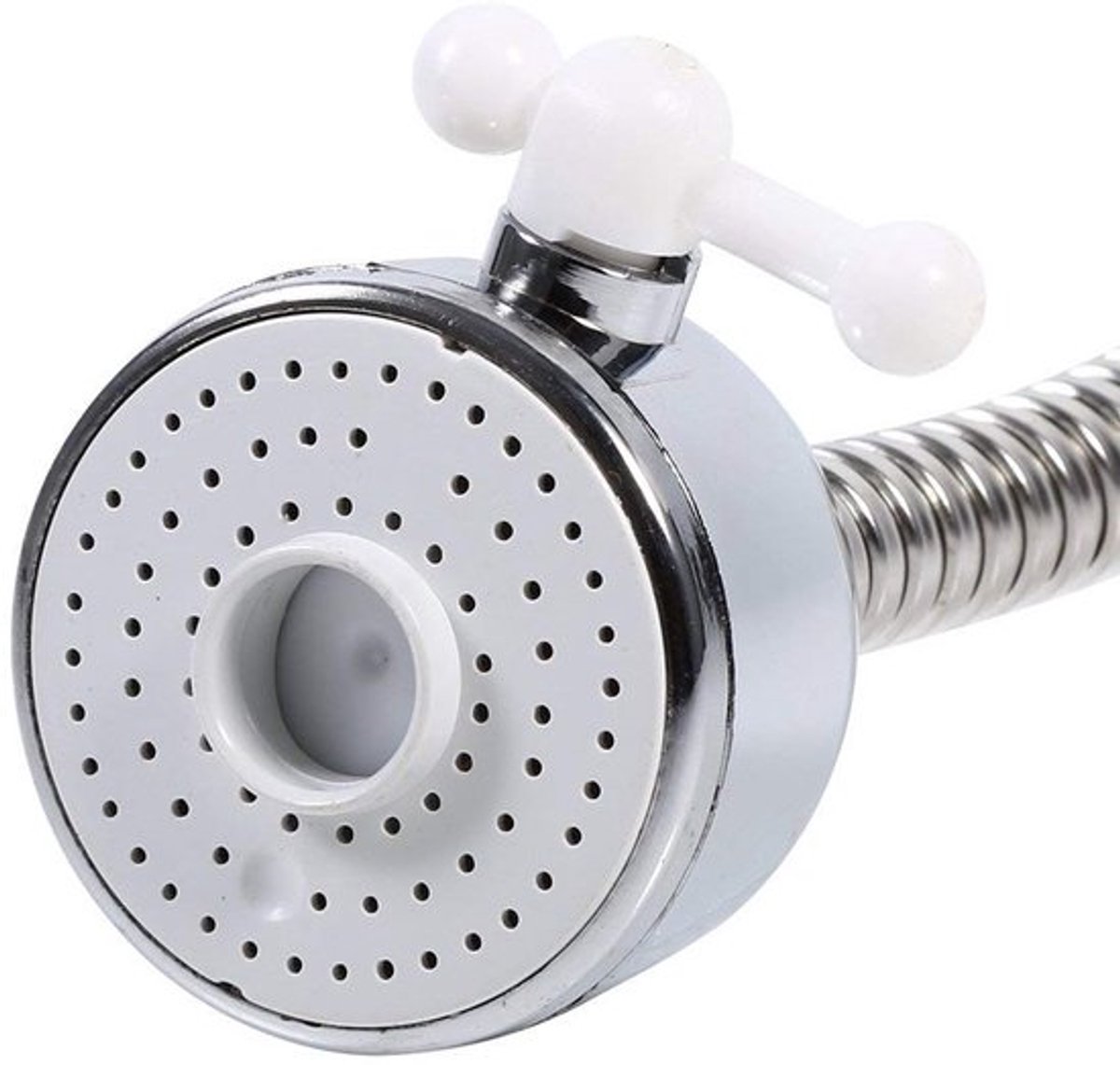 Kraansproeier 360° Draaibaar - Flexibele Kraanverlenging - Waterbesparende Kraankop - Roestvrijstalen Slang - Ideaal voor Keuken - Keukenkraan