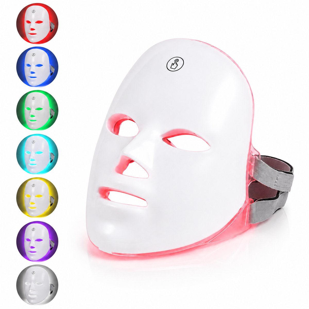 Led Masker - Rood Licht Therapie - 7 Kleuren - Led Gezichtmasker - Acne behandeling - Huidverzoriging