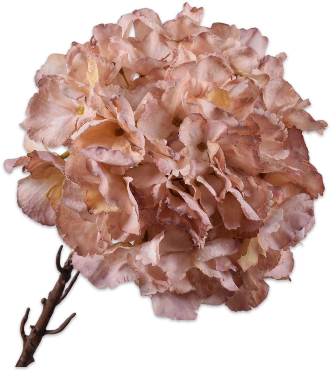 Silk-ka Kunstbloem-Zijden Bloem Hortensia Steel Mauve 64 cm