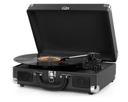 DIGITNOW Platenspeler - Ingebouwde Speakers - Auto-stop - Retro - M417 - Zwart