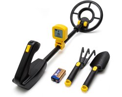 Infinity Goods Metaaldetector Adventure - Voor Kinderen - Waterdicht & Lichtgewicht - Verstelbaar - LCD Scherm - Incl. Batterijen, Schep en Hark