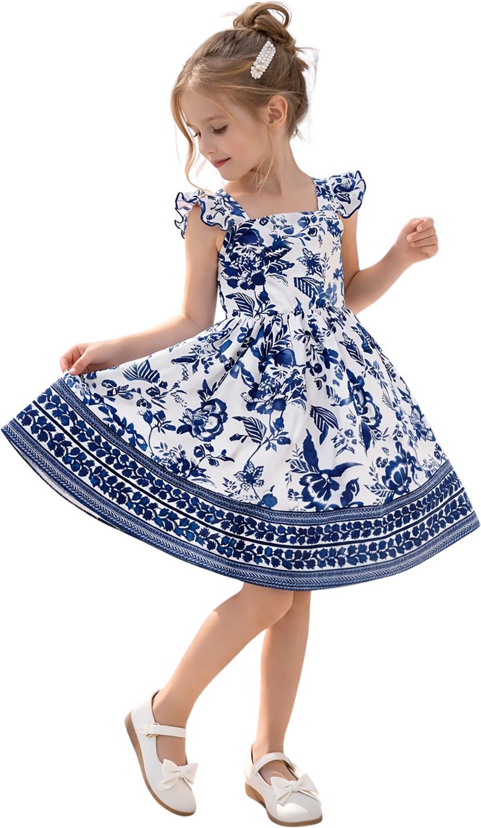 Currero Zomerjurk Meisjes Zomerjurken Kinderen Jurk Meisje Ibiza Stijl Sundress Kinderkleding 7 Jaar Gemengde Kleur