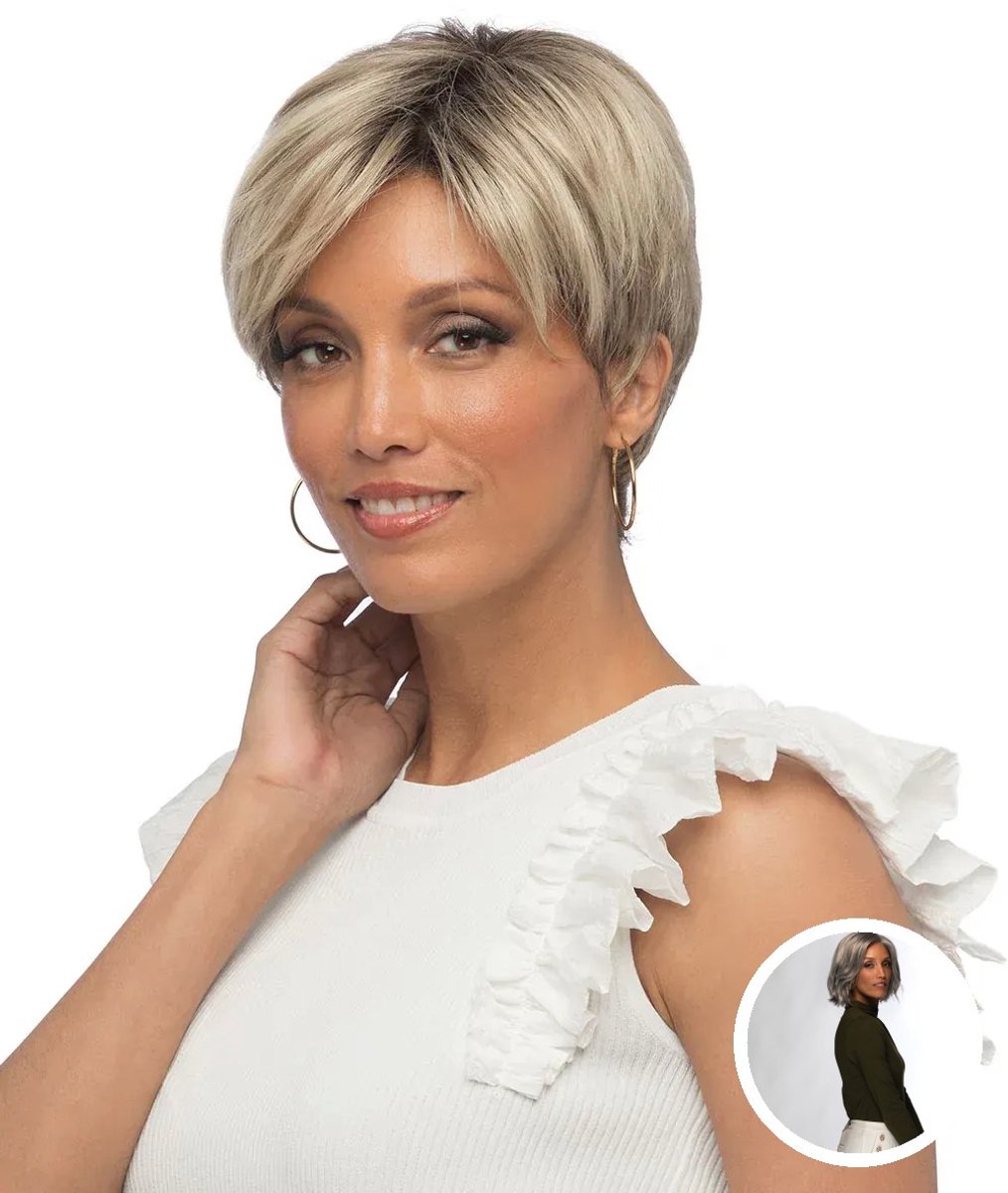 Estetica Designs Sage Front Lace Line Synthetisch Haarwerk - R51LF60, 60 cm, Natuurlijk Kort Kapsel