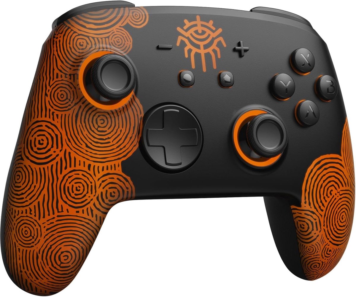 SnelShoppen - Draadloze Switch 2 Pro Controller voor Nintendo Switch/Switch OLED/Lite - Firefly Controller met Hall-effect Joysticks, RGB-verlichting,
