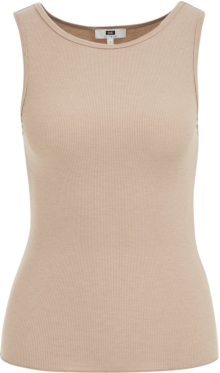 WE Fashion Dames tanktop van ribstof