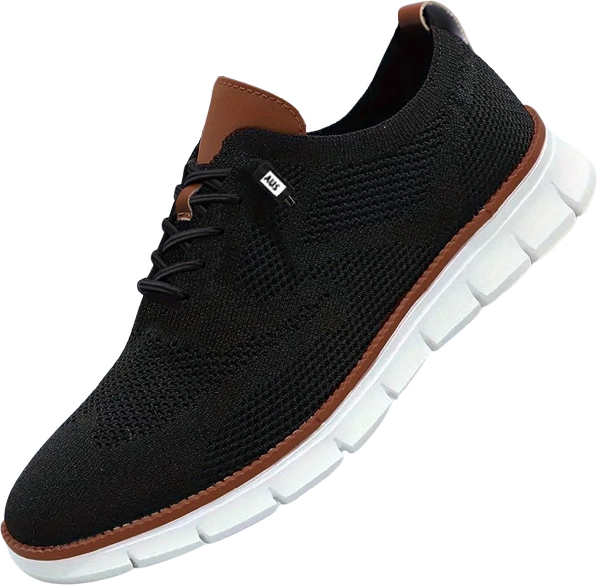 Currero Schoenen Heren Sneakers Comfortabel Wandelschoenen Casual Volwassenen 39.5 Zwart