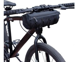 2.5L Bike Handlebar Bag, Waterproof Bicycle Accessories, Bike Frame Front Pouch with Zipper