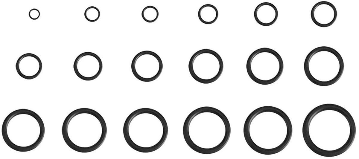 279-delige set rubberen O-ringen, oliebestendige en gasbestendige hydraulische leidingen