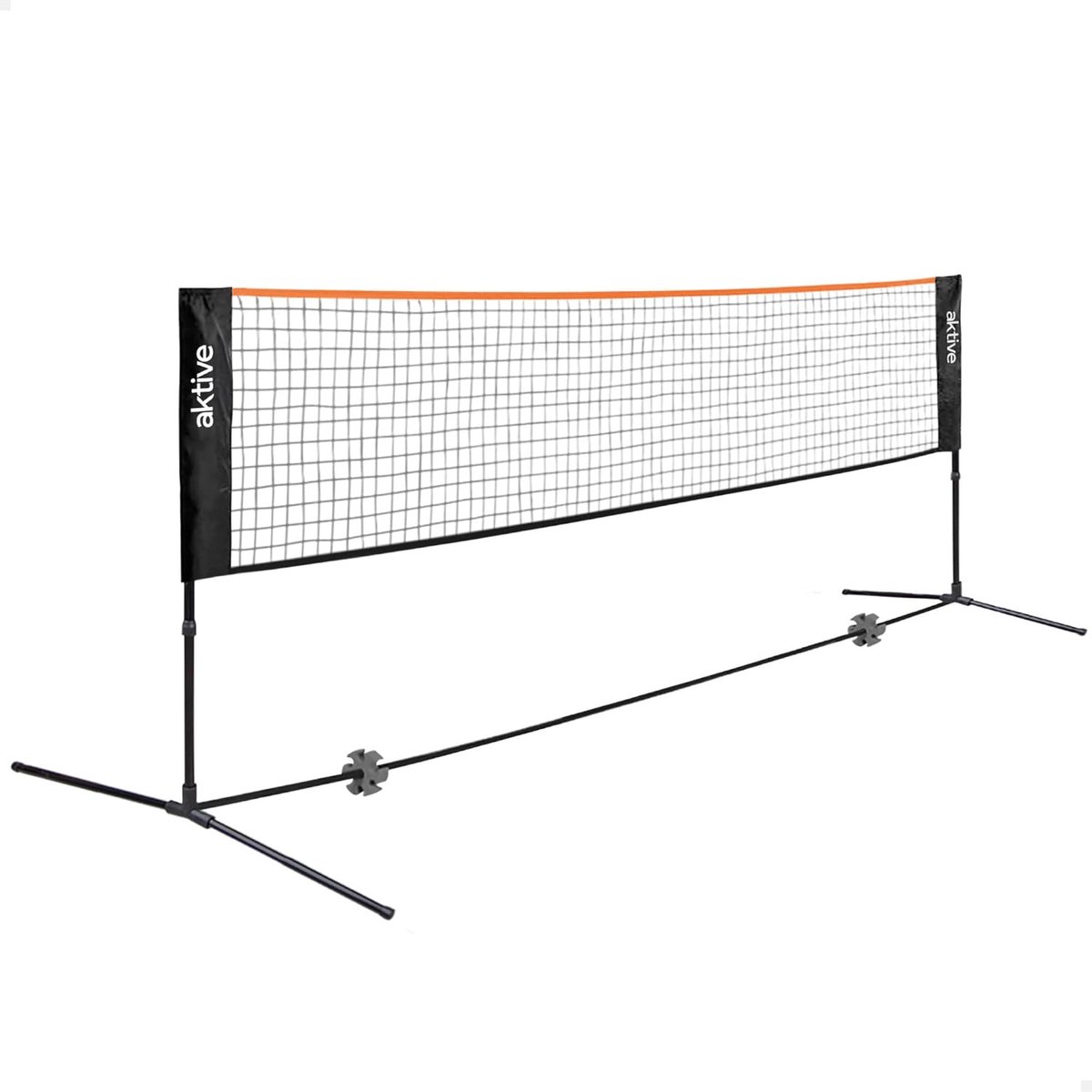 SnelShoppen - Draagbaar Volley/Badminton Net, 5m In Hoogte Verstelbaar, Ideaal voor Tuin, Feest, Sporten, Familie, Kinderen, Buiten Activiteiten