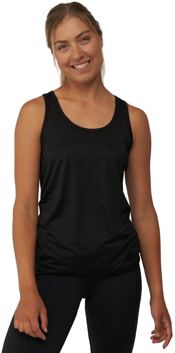 DANISH ENDURANCE Sport Tank Top voor Dames - Quick-Dry - Gerecycelde Materialen - Zwart - Maat S