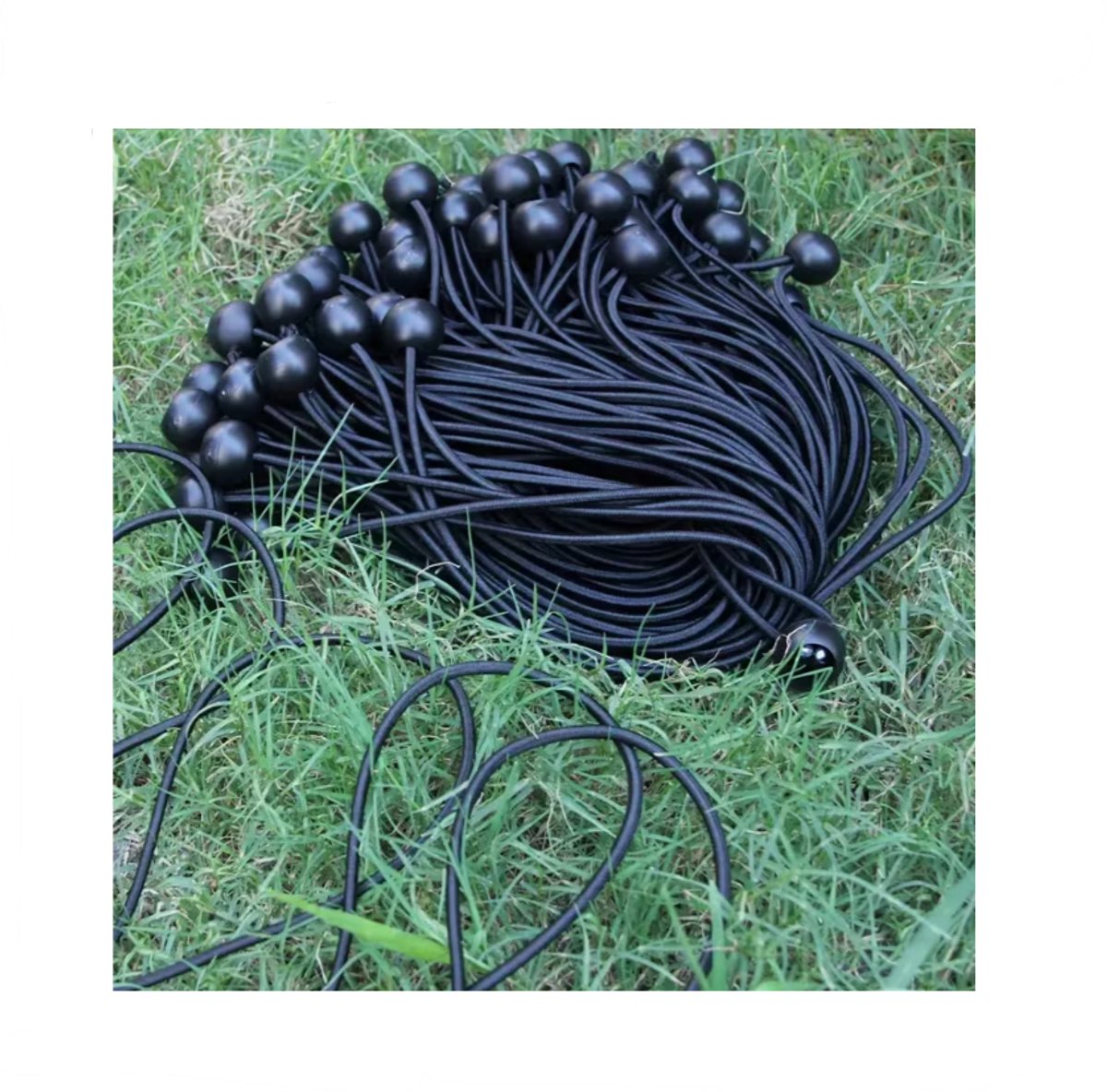 Trampoline Elastieken 20 cm – 15 Stuks – Zwart – Bevestigingselastieken voor Trampoline Rand en Veiligheidsnet