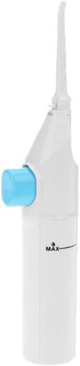 Water Flosser Draagbaar - Monddouche Jet - Tanden Reinigen - Geen Batterijen Nodig - 22 cm - Wit
