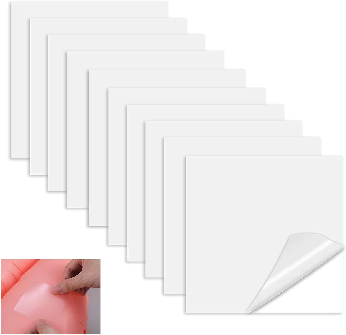 6 Transparante Reparatiepatches voor Luchtbedden, Zwembaden en Schoenen - 6 Stuks TPU Stickers voor Gaten en Scheuren