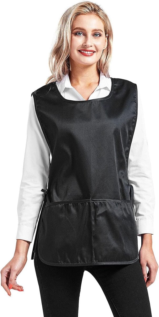 Unisex Schort met Verstelbare Taille en 2 Diepe Vo pockets - Ideaal voor Koken en Creatieve Klussen