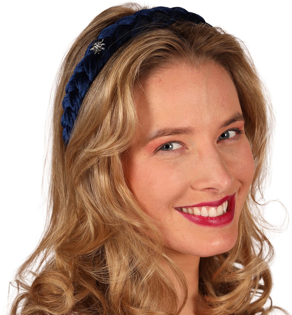 Oktoberfest Haarband Alpentraum - Marineblauw