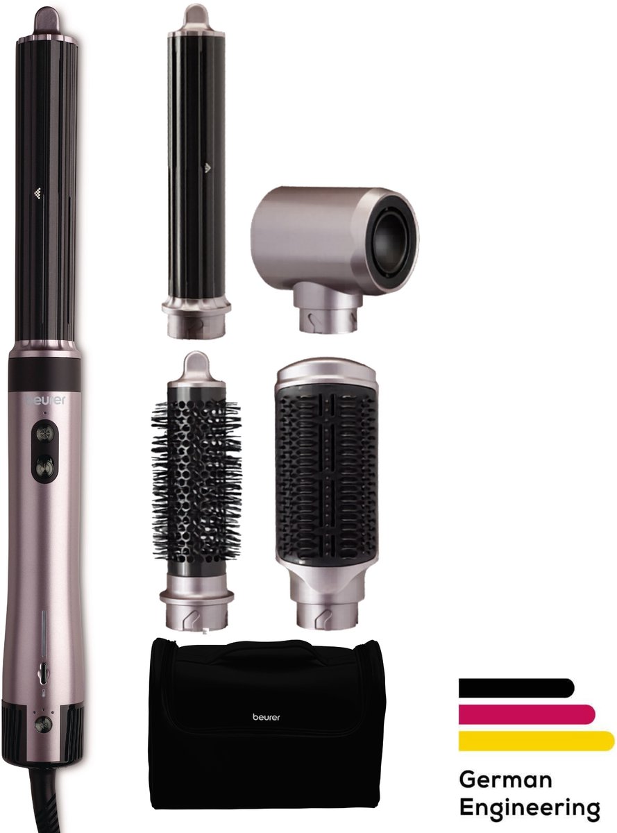 Beurer HT 110 Airstyler 5-in-1 Multistyler – Föhnborstel voor Krullen, Waves, Volume & Steil Haar – Ionentechnologie – 5 Opzetstukken – 1500W – 3 Jaar Garantie