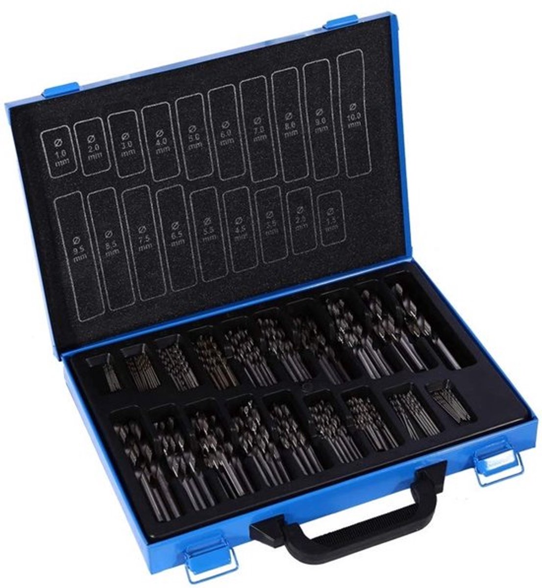 170 Delige Metaalborenset - Spiraalboren - Geschikt voor Hout en Metaal - 1-10mm - Assortiment voor Aluminium en Metaalbewerking