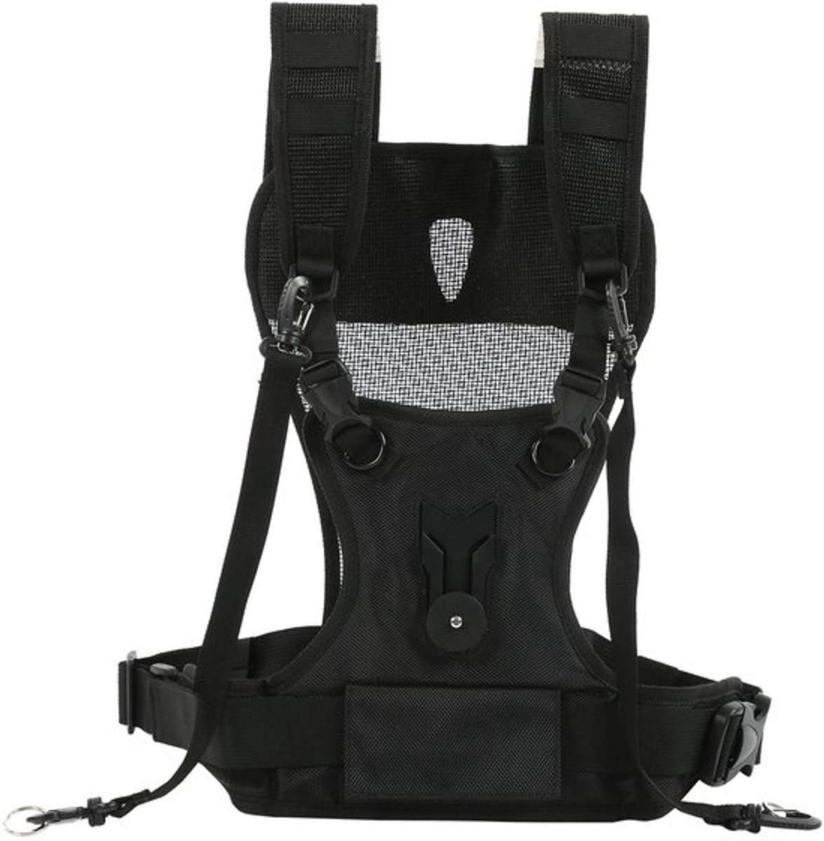 Camerariem Verstelbaar - Dubbele Camerariem - Antislip Schouderriem - Ademend Nylon - Veilig Cameravergrendelingssysteem - Comfortabel voor Fotograaf - Camera Harnas