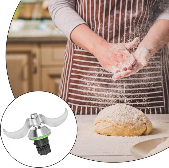 Roestvrijstalen deegmes voor Thermomix, vervangende onderdelen, geschikt voor TM5 en TM6, ideaal voor bakken en mixen van deeg — afbeelding 4