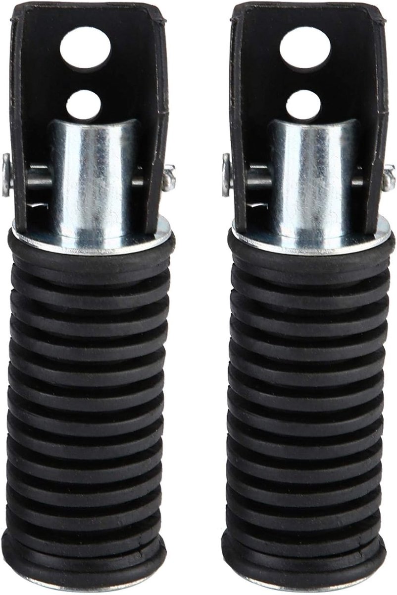 SnelShoppen - Motorfiets Voetsteunen Set - Achterpassagier Voetsteunen Pedalen - Duurzaam Aluminium & Rubber - Geschikt voor GN125/QJ25/GS125/GT125-5