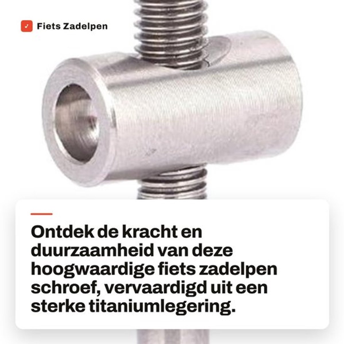 Zadelpen Schroef Titanium Legering - Fiets Zadelpen Bouten - Vaste Bout - Lichtgewicht - Hoge Stabiliteit - Oxidatiebestendig