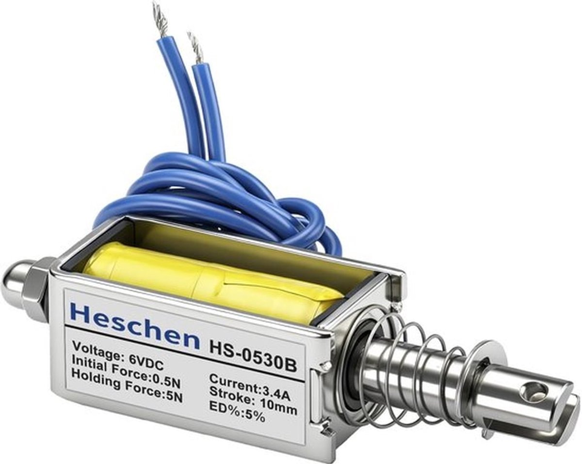 DC electromagnet - 5N kracht - 10mm slag - open frame - ideaal voor modelbouw en automatisering - betrouwbaar en duurzaam - geschikt voor...