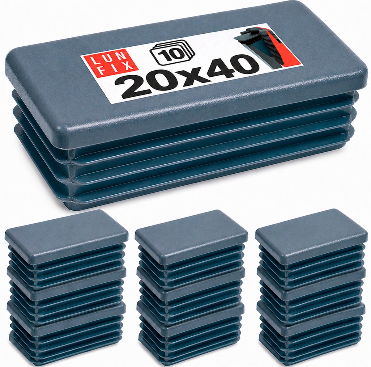 LUN FIX - Montagehoek 30x30x30x1,5mm - 10 Stuk