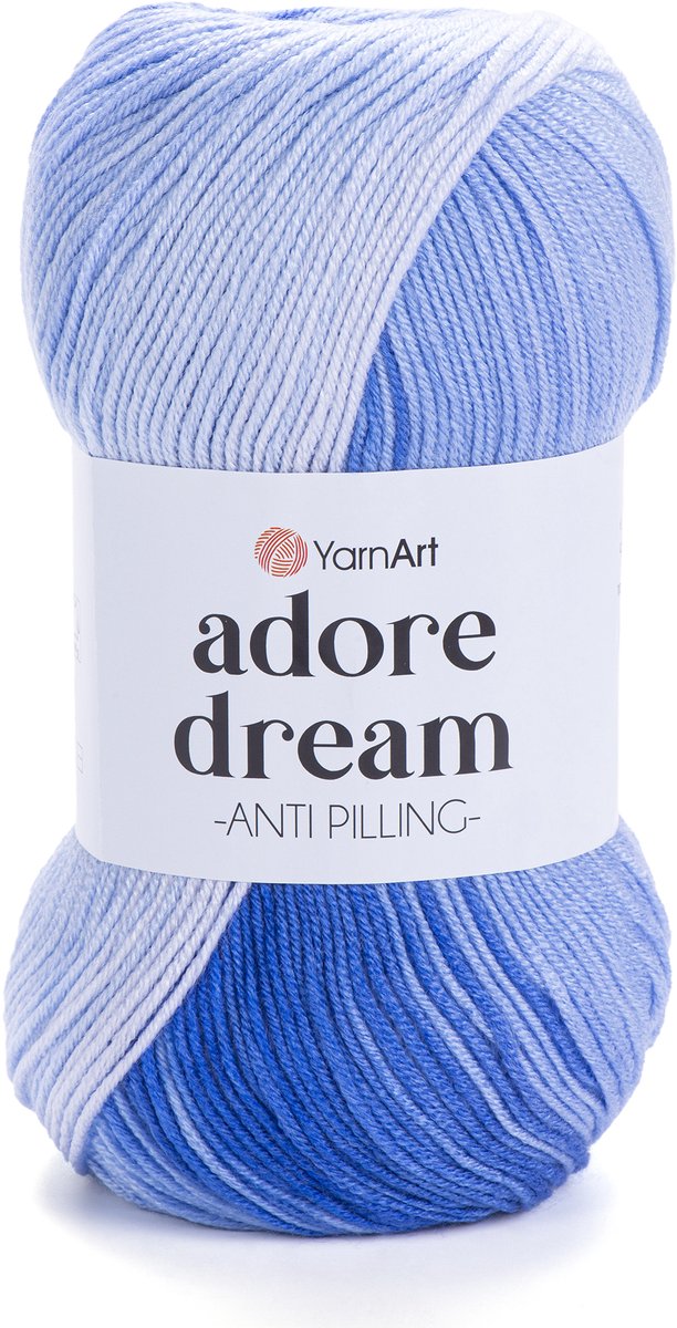 YarnArt Adore Dream – Anti-Pilling Acryl Garen met Kleurverloop – Zacht & Kleurvast – Ideaal voor Kleding en Accessoires - Kleur 1067