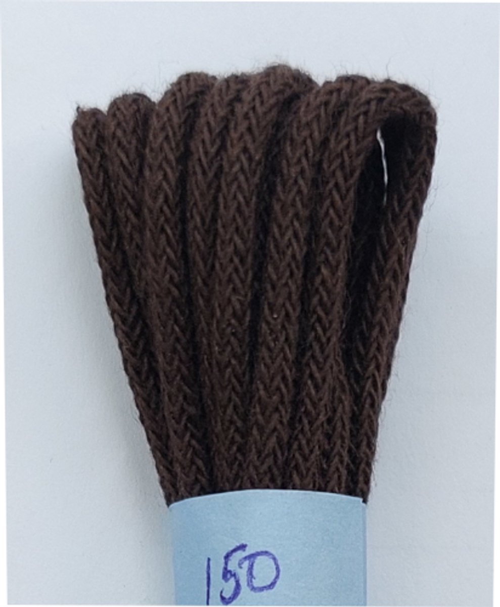Gala Veter - Donker Bruin - Dun Rond - Lengte 150 cm - Dikte 2,5 mm - Schoenveter