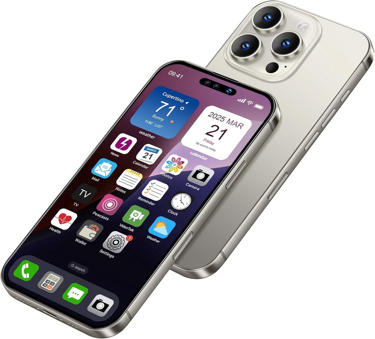 Dummy telefoon model 1:1 - metallic replica - voor kinderen - perfect als speelgoed - ShopVlot