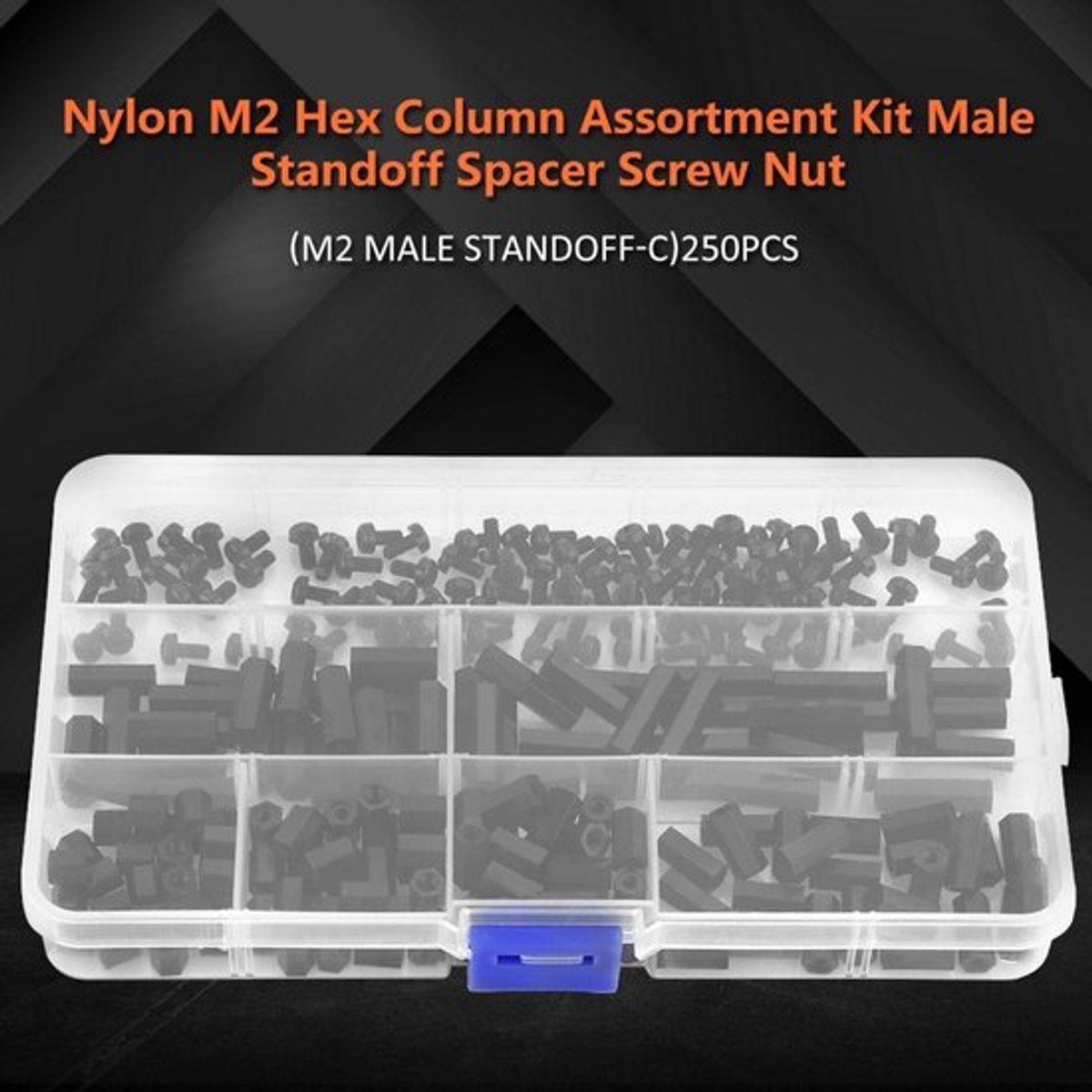 250 Stuks Nylon Spacer Standoff Kit voor PCB