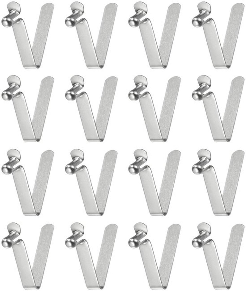 Clips 16 Stuks - Veerclips voor Kajakpeddels - Telescoopstang - Telescopische Buisvergrendeling - Corrosiebestendig - Duurzaam 65Mn Verenstaal - Vergrendelingsclips
