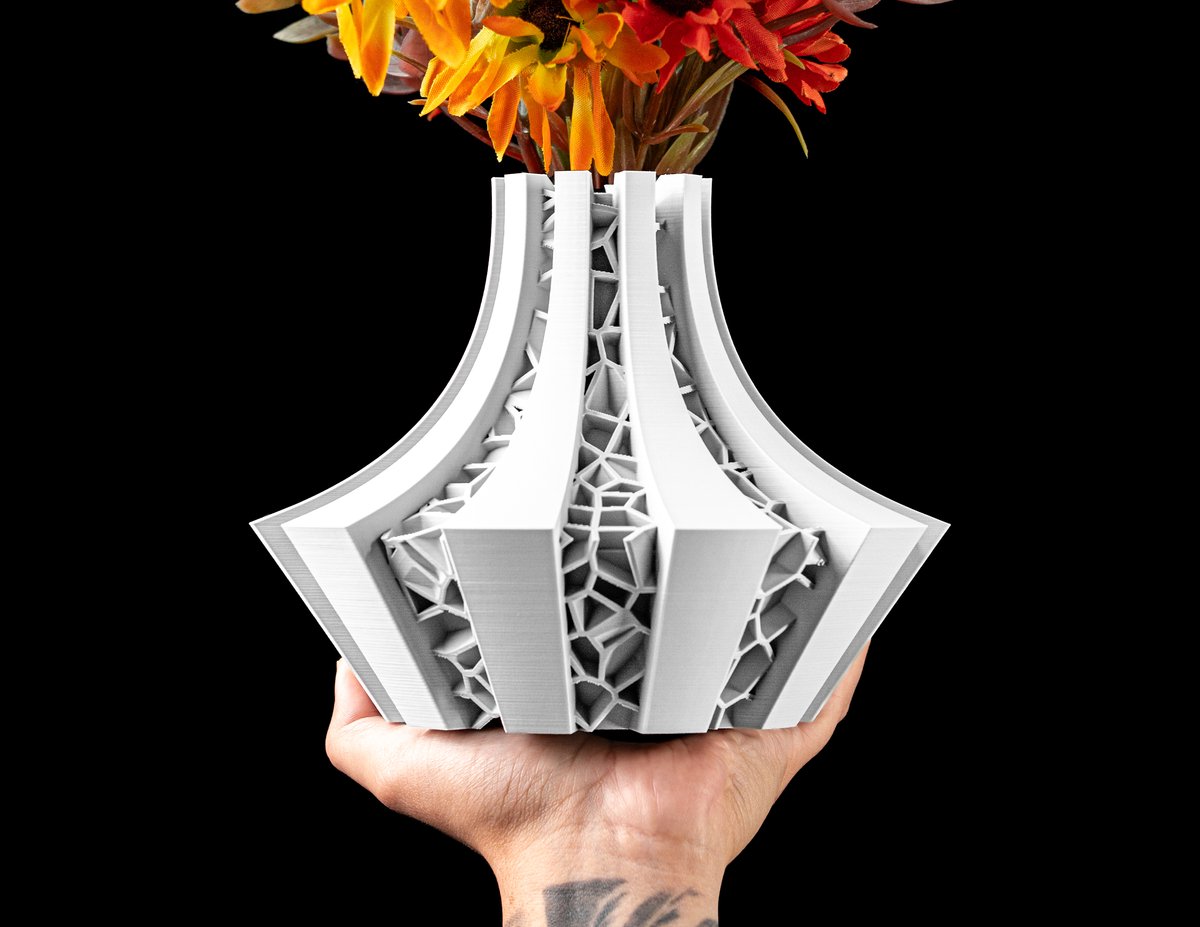 Skushy Vaas Elowen - Geschikt voor Bouwbloemen - Japandi Designvaas voor Droogbloemen en Kunstbloemen - Sculpturale Decoratieve Vaas - Moderne Woondecoratie