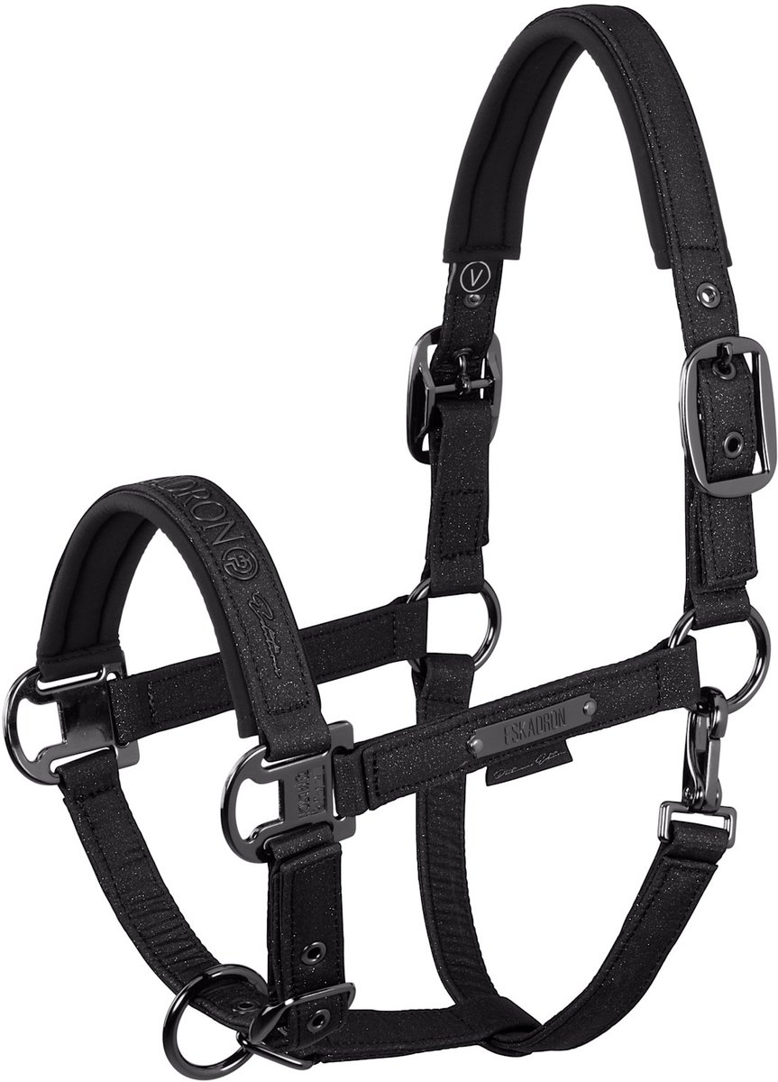 Eskadron Halster Sparkle Platinum FS26 Slate Blue - Full | Blauw | Halstertouw paard