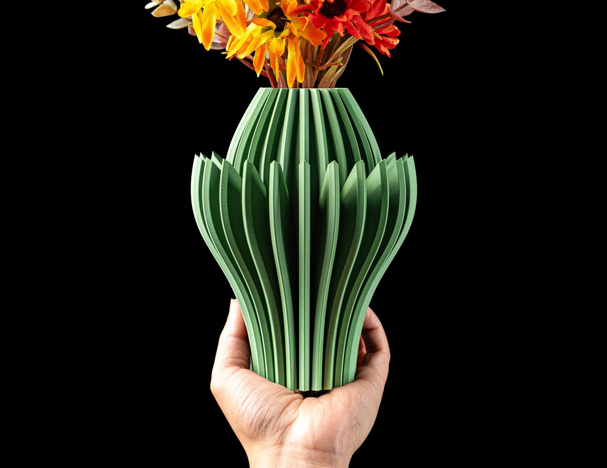 Skushy Vaas Nerissa - Geschikt voor Bouwbloemen - Japandi Designvaas voor Droogbloemen en Kunstbloemen - Sculpturale Decoratieve Vaas - Moderne Woondecoratie