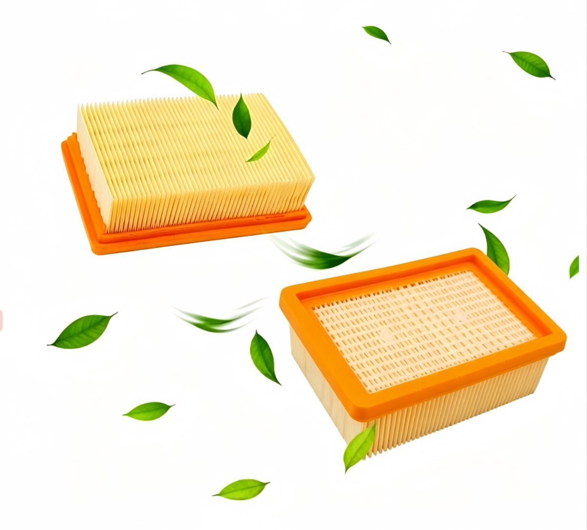 2 Stuks Voor KäRcher Stofzuigerfilterset - Filter Voor Stofzuiger -Vlakfilter voor KäRcher Wd4/Wd5/Wd6/Mv4/Mv5/Mv6 Vlakfilter