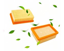 2 Stuks Voor KäRcher Stofzuigerfilterset - Filter Voor Stofzuiger -Vlakfilter voor KäRcher Wd4/Wd5/Wd6/Mv4/Mv5/Mv6 Vlakfilter