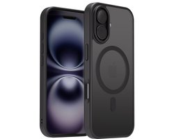 Hoesje Geschikt voor iPhone 16 Plus - Zwart - Geschikt voor MagSafe – Slank, Sterk en Shock proof