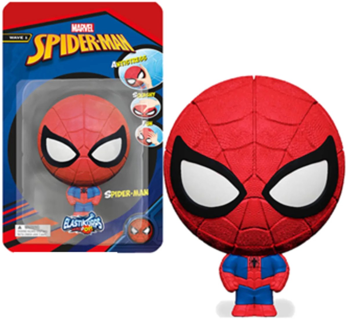 Marvel Spiderman Squishy - 10 cm groot - Rek - Strek - Squeeze - Voor de hand - Fidget