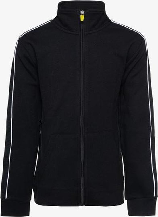 Planam Junior kinderbroek antraciet geel model 6110 maat 98/104