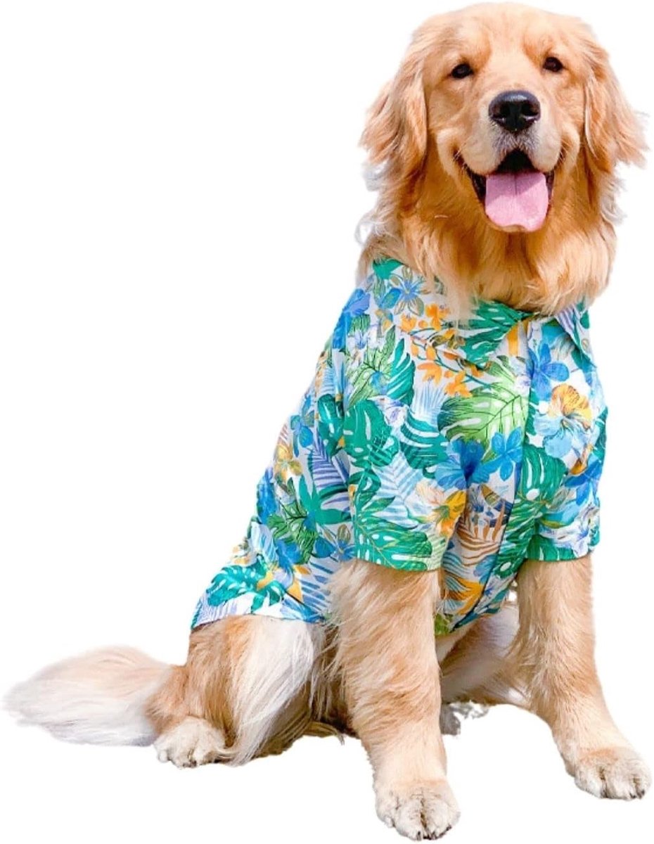 Zomer T-shirt voor Honden, Ademend Kostuum voor Middelgrote en Grote Honden, Perfect voor Stranduitjes, 8XL (Blauw)