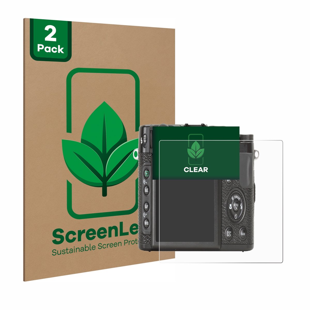 2 Stuks Screenprotector voor Fujifilm X10 - Hoogwaardige Beschermfolie transparant