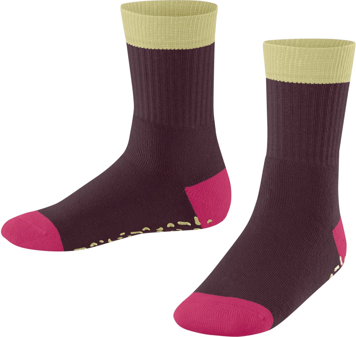 Esprit Cozy Memphis Noppen op de zool katoen huissokken kinderen rood - maat 31-34