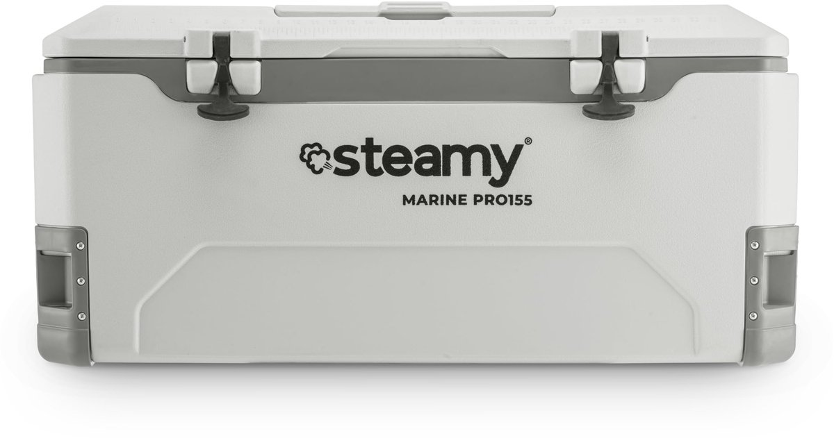 SnelShoppen - Grote koelbox 155 Liter, Wit - Ideaal voor watersport, camping, barbecue, tuin, professioneel gebruik, klassieke koelbox, 248 blikjes