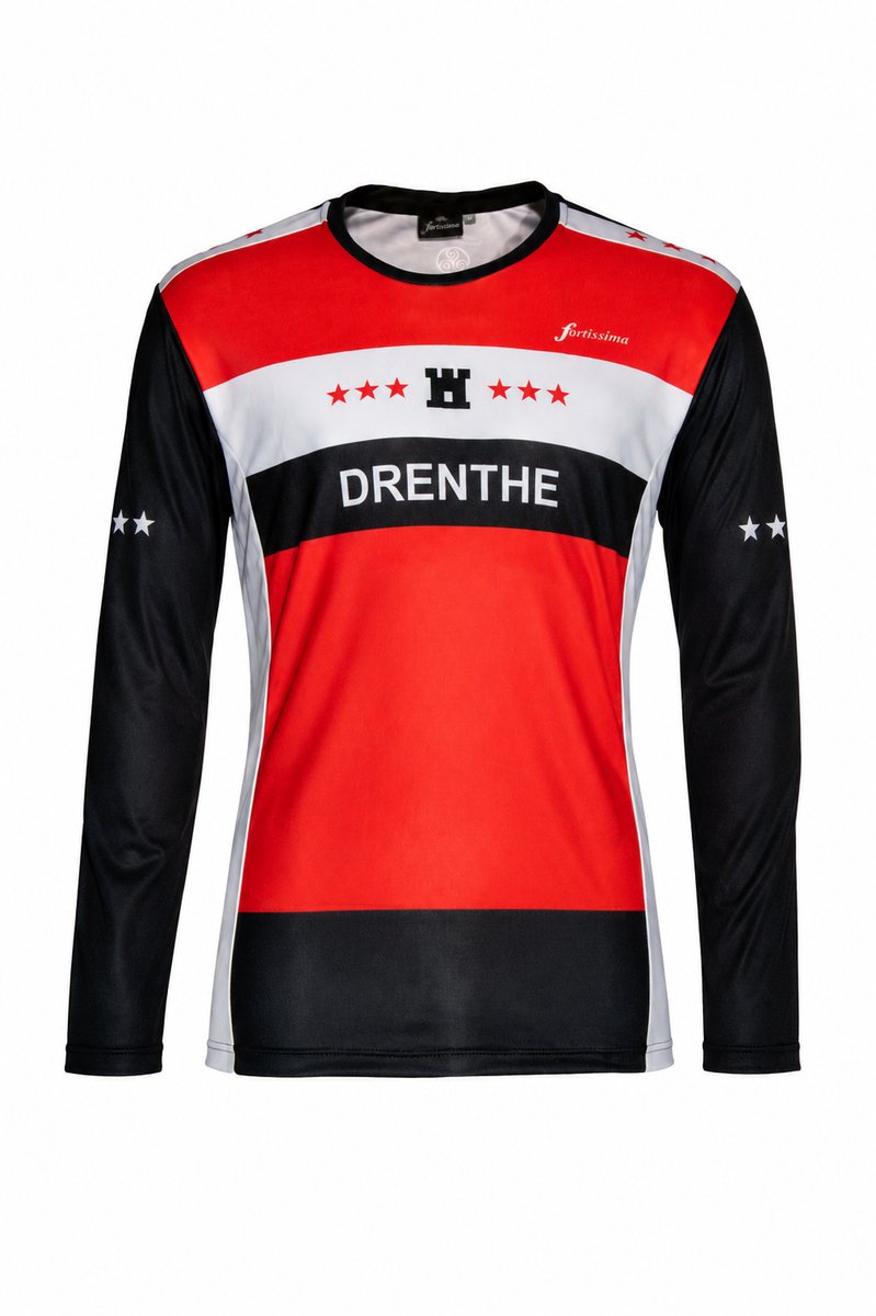 Fortissima Sportshirt Heren Drenthe - Running Shirt - Lange Mouw - Maat S