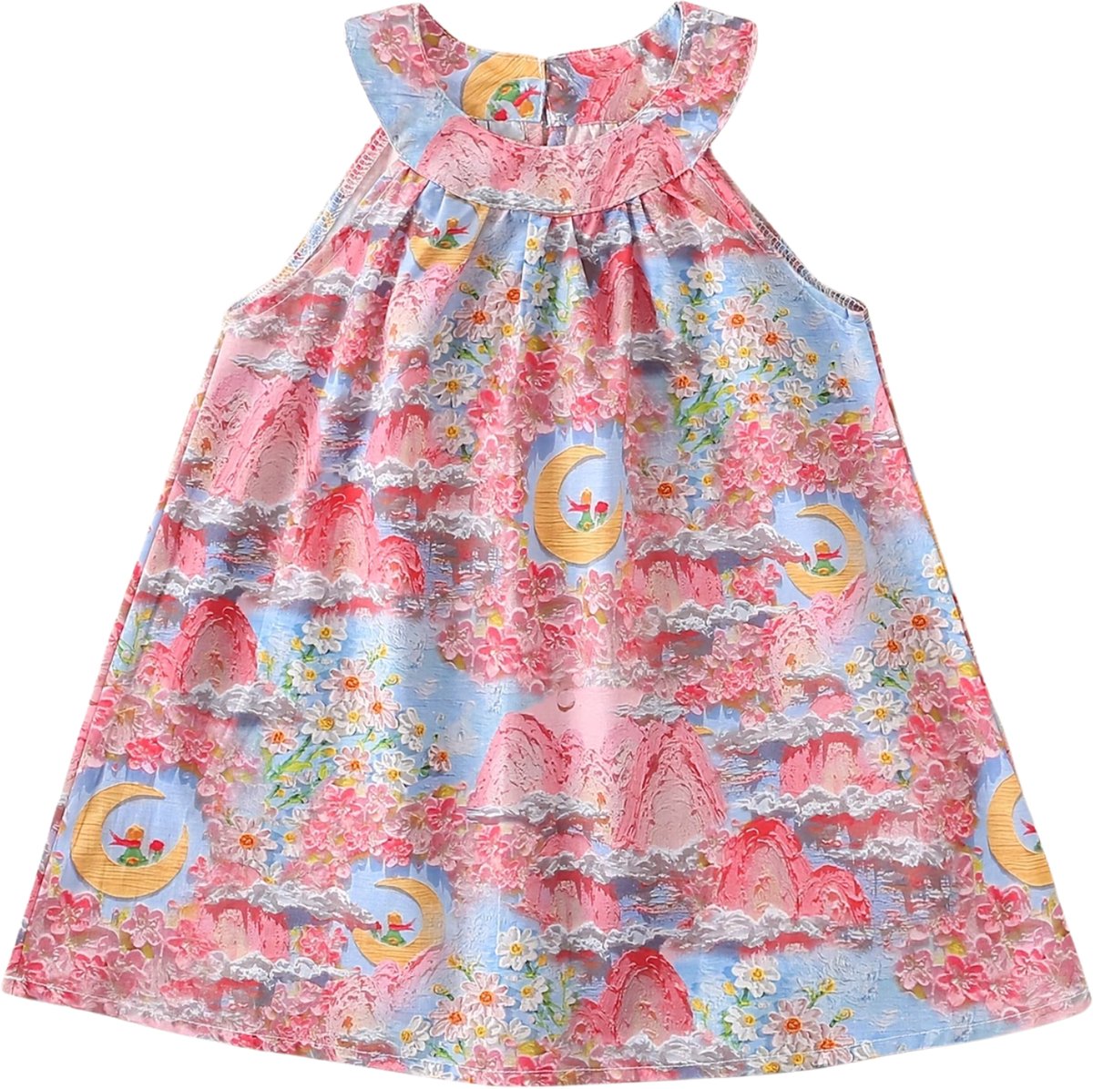 Currero Zomerjurk Meisjes Zomerjurken Kinderen Jurk Meisje Ibiza Stijl Sundress Kinderkleding 9-12 Maanden Roze