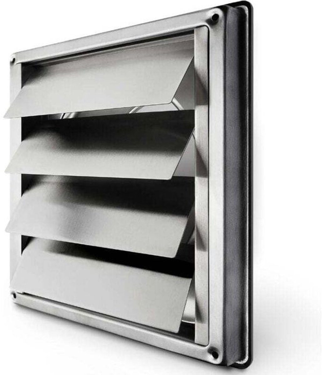 Ventilatierooster van 150 mm — 184 x 184 mm — Roestvrijstalen ventilatiefittingen